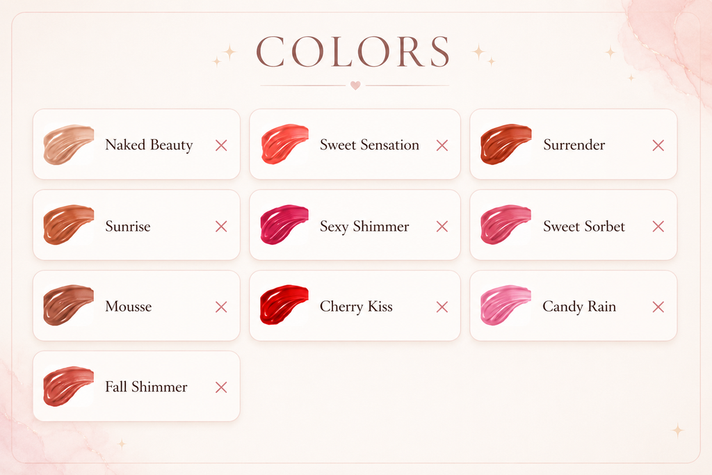 SenZora Lip Shine- Lip Gloss Collection